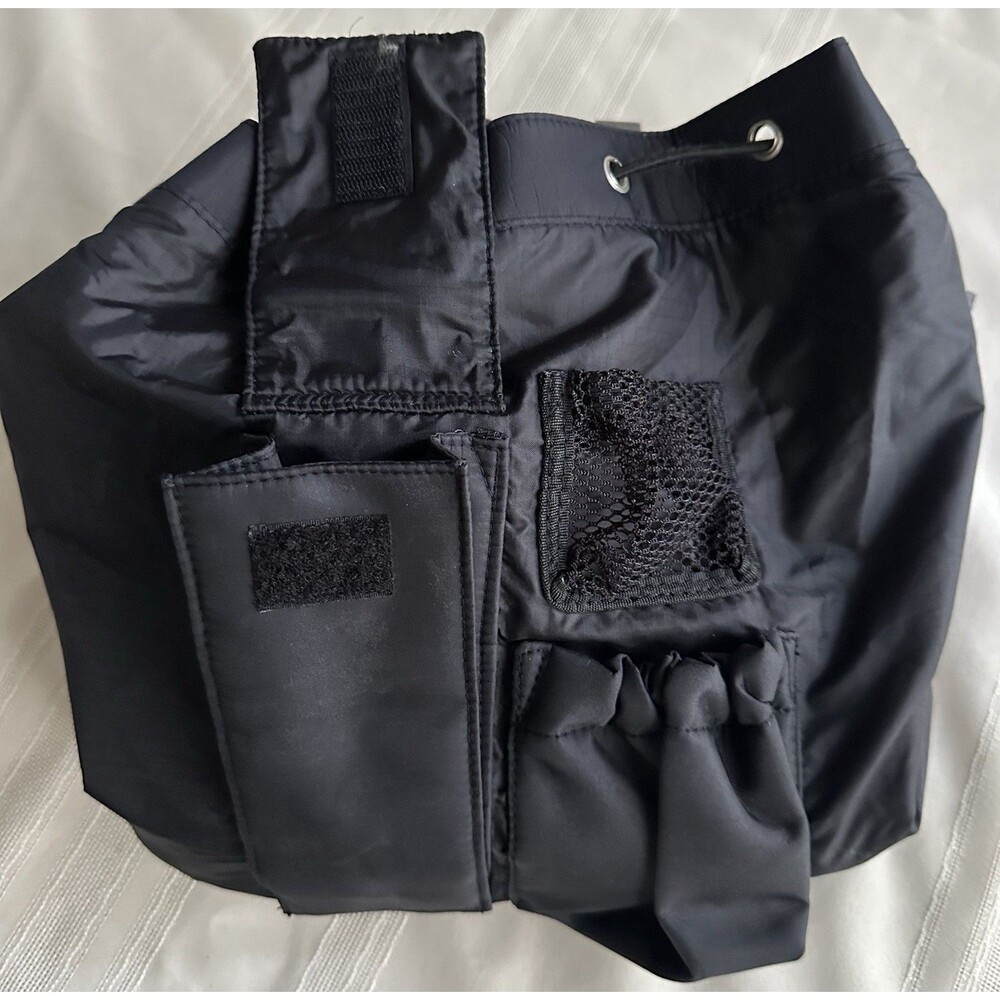 Kenneth Cole Reaction Black Nylon Backpack Buckle Strap Adjustable Large 18”x 12 - Picture 7 of 16